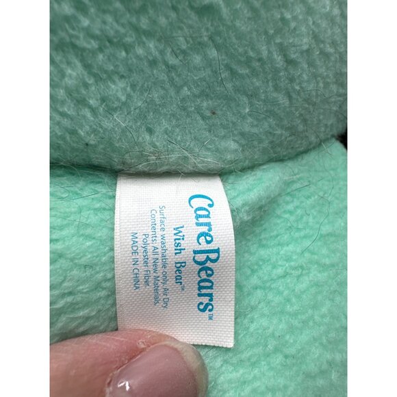 Care Bears Plush Cheer Bear Mint Green 26" Embroidered Rainbow Stars Heart Belly - Picture 7 of 9